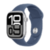 Watch Apple Watch Series 10 GPS 42mm Silver Aluminium Case with Sport Band S/M - Denim