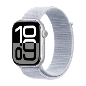 Watch Apple Watch Series 10 GPS 46mm Silver Aluminium Case with Sport Loop - Blue Cloud