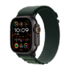 Watch Apple Watch Ultra 2 (2024) LTE 49mm Black Titanium Case with Alpine Loop L - Dark Green