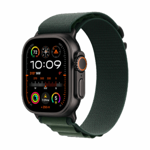 Watch Apple Watch Ultra 2 (2024) LTE 49mm Black Titanium Case with Alpine Loop L - Dark Green