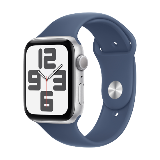 195949642616 Watch Apple Watch SE2 (2024) GPS 40mm Silver Aluminium Case with Sport Band M/L - Denim