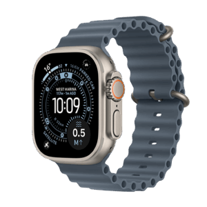 Watch Apple Watch Ultra 3 (2025) 5G 49mm Natural Titanium Case with Ocean Band - Anchor Blue