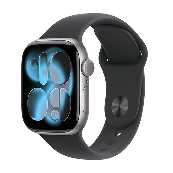 195950619089 Watch Apple Watch Series 11 (2025) GPS 42mm Space Grey Aluminium Case with Sport Band M/L - Black