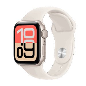 Watch Apple Watch SE 3 (2025) GPS 40mm Starlight Aluminium Case with Sport Band S/M - Starlight