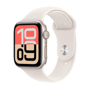 Watch Apple Watch SE 3 (2025) GPS 44mm Starlight Aluminium Case with Sport Band S/M - Starlight