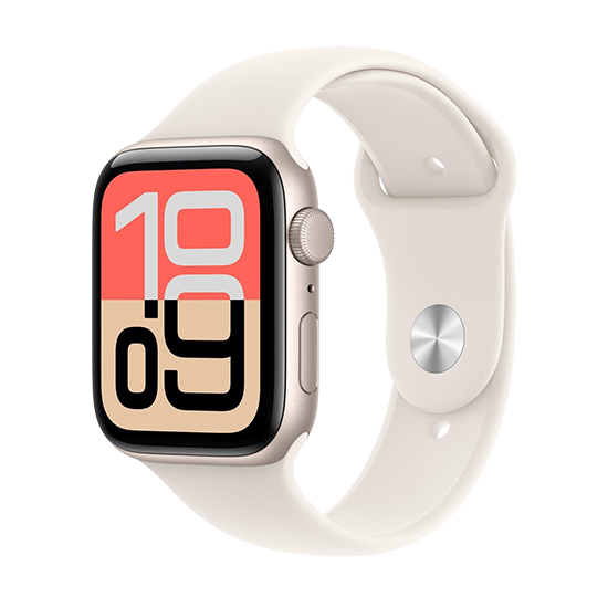 195950645958 Watch Apple Watch SE 3 (2025) GPS 44mm Starlight Aluminium Case with Sport Band S/M - Starlight