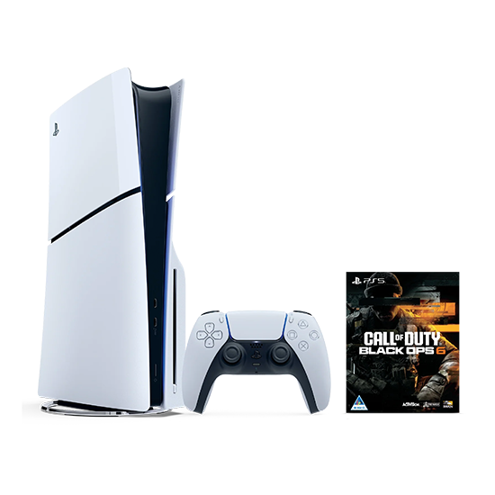 711719021100 Sony PlayStation 5 Slim Disc Edition 1TB + Call of Duty: Black Ops 6 - White